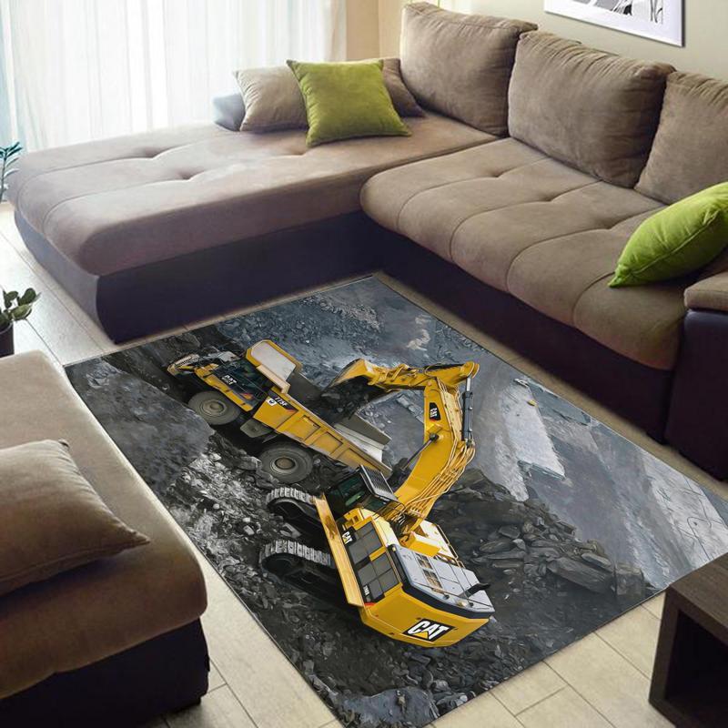 Cat Rug Caterpillar Heavy Equipment 01780