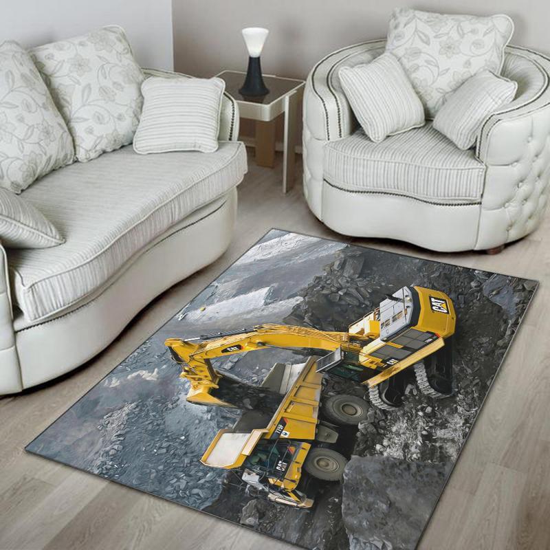 Cat Rug Caterpillar Heavy Equipment 01780