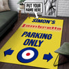 Personalized Lambretta Parking Only Rug 05538