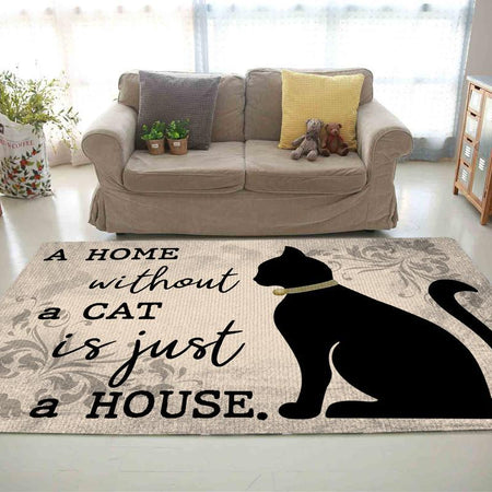 A Home Without a Cat is Just a House Rug 05737