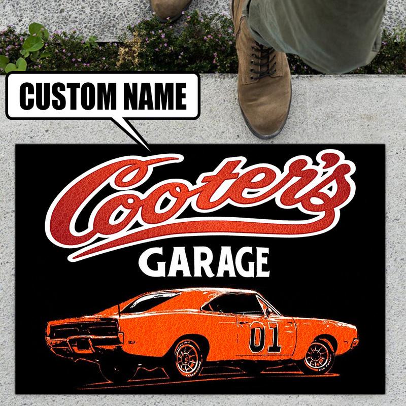 Personalized Garage Door Mat Inside Rug Floor Outdoor Mats
