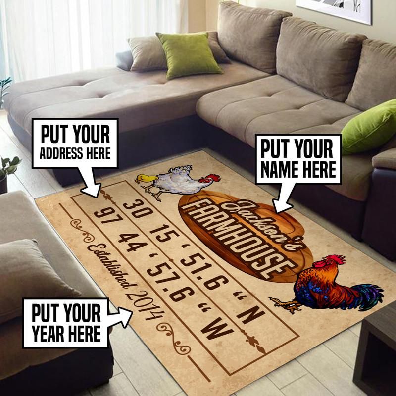 Personalized Farmhouse Rug 05513