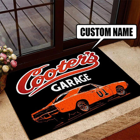 Personalized Garage Door Mat Inside Rug Floor Outdoor Mats