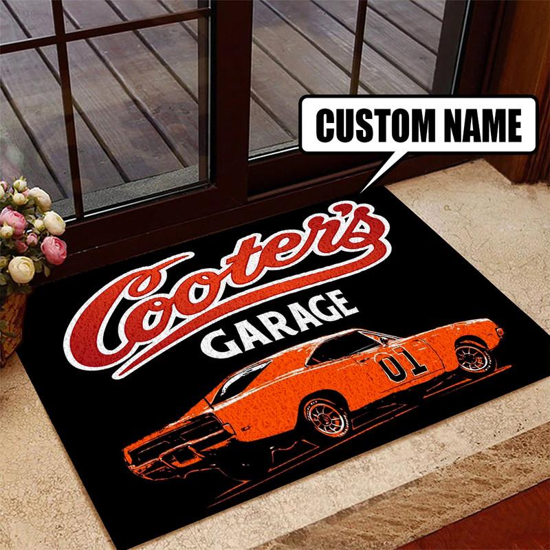 Personalized Garage Door Mat Inside Rug Floor Outdoor Mats