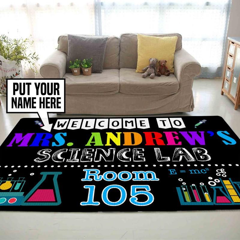 Personalized Science Teacher Rug 05587