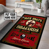 Personalized Billiards Pool Room Rug 05980