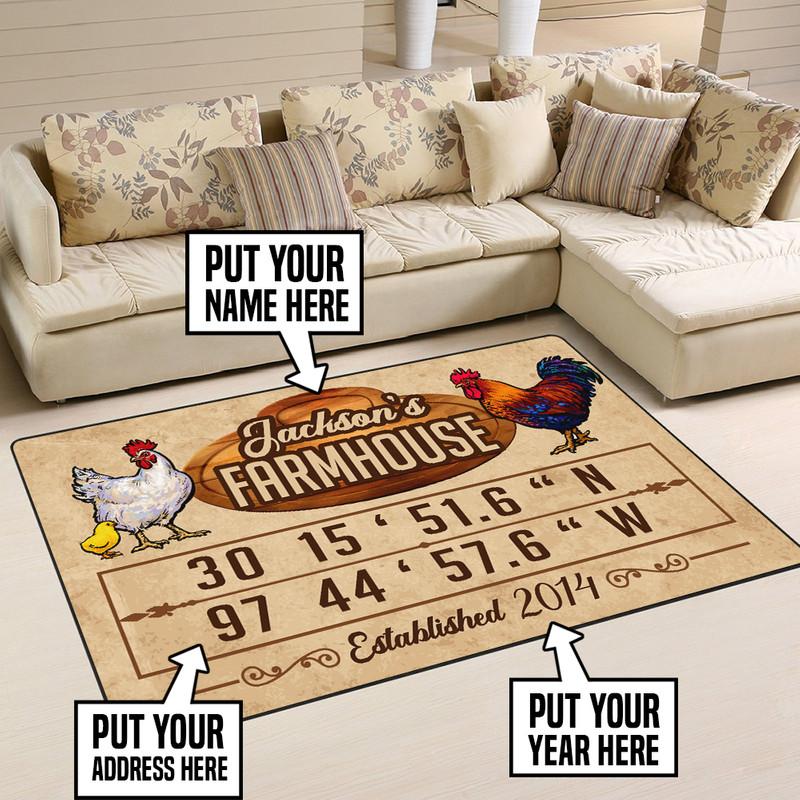Personalized Farmhouse Rug 05513