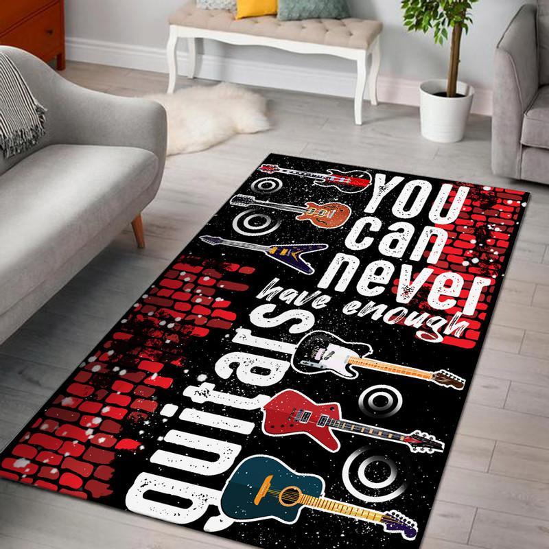 You Can Never Have Enough Guitars Rug 06311