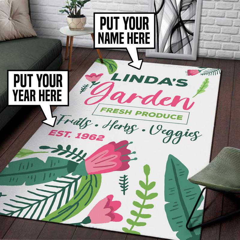 Personalized Garden Rug 05597