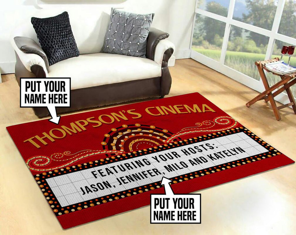 Personalized Home Cinema Rug 06437