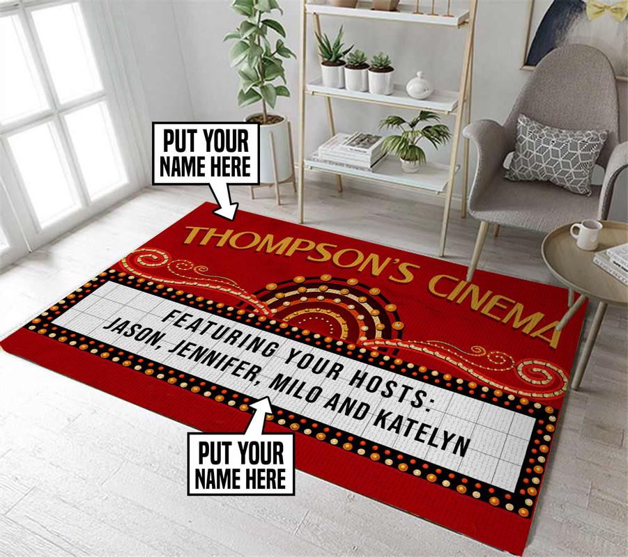 Personalized Home Cinema Rug 06437