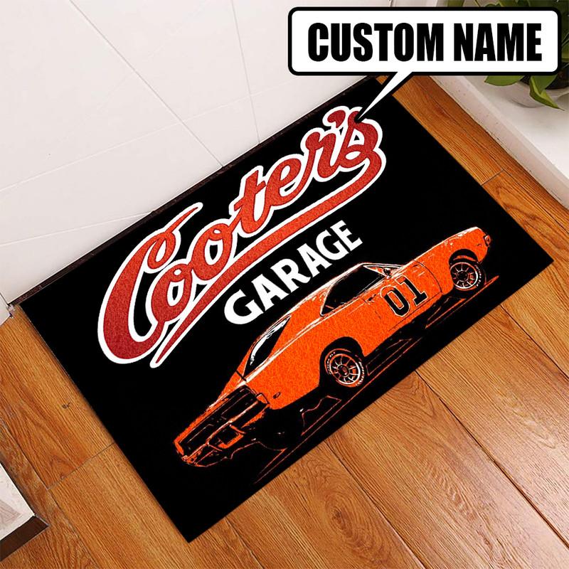 Personalized Garage Door Mat Inside Rug Floor Outdoor Mats