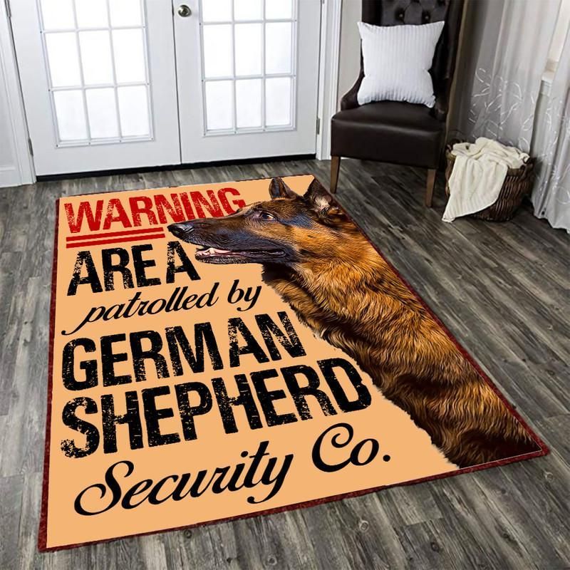 Area Patrolled by German Shepherd Security Co. Rug 05870