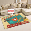 Personalized Kitchen Eat it or Go Hungry Rug 05398