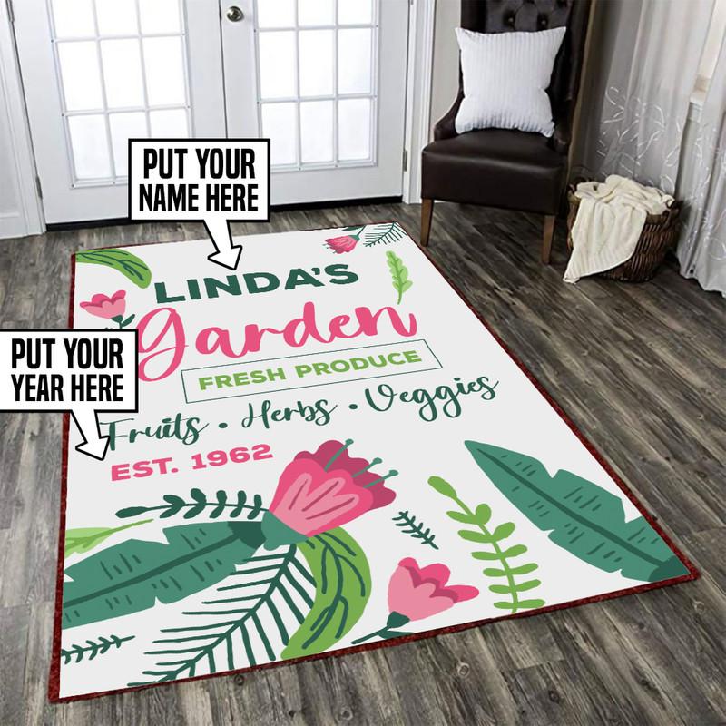 Personalized Garden Rug 05597