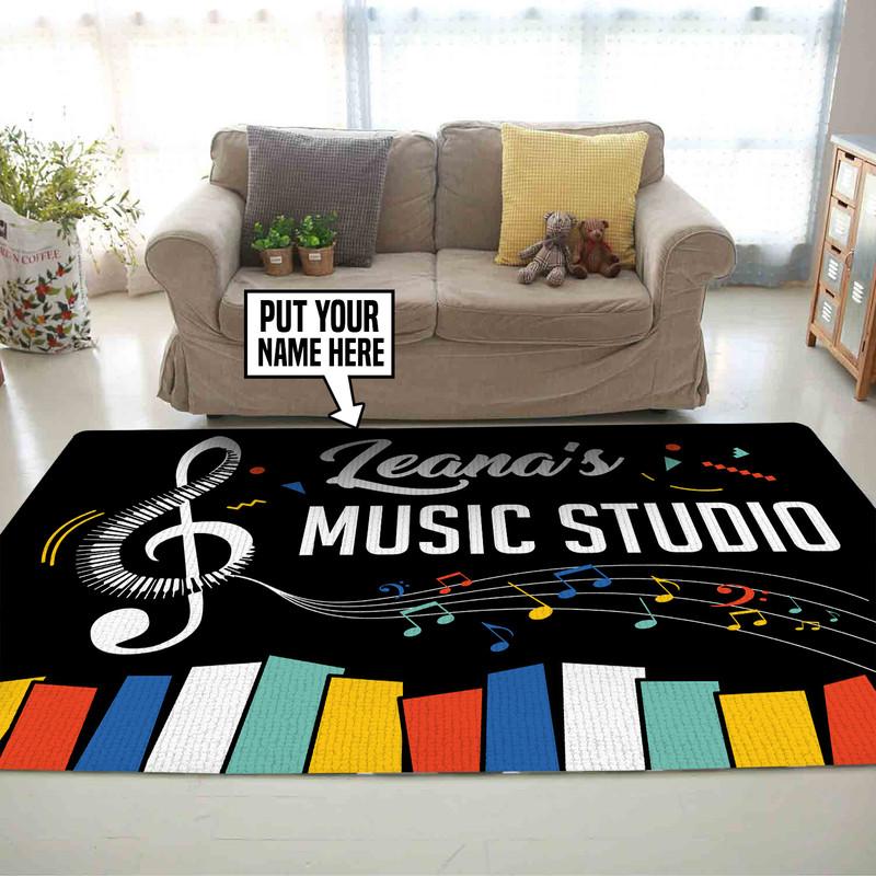 Personalized Music Studio Rug 05840