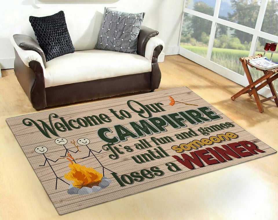 Welcome to Our Campsite Rug 06148