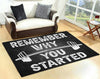 Fitness Remember Why You Started Rug 06669