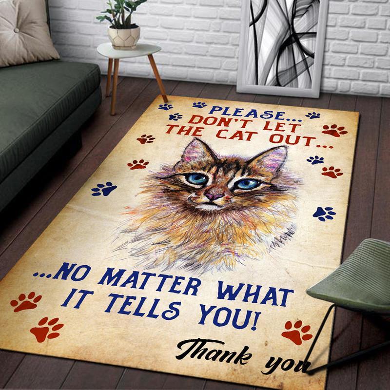 Don't Let the Cat Out Rug 06019