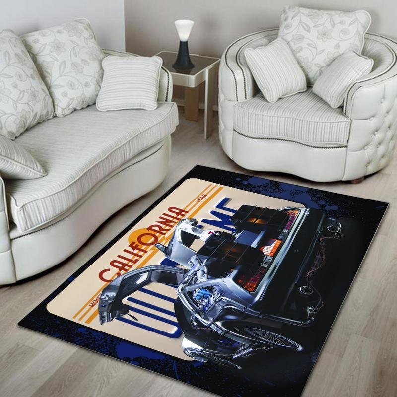 Btf Rug Back to the Future Marty Mcfly Delorean Dmc Bttf 02409