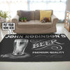 Personalized Premium Beer Rug 06884