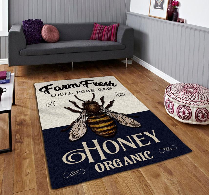 Personalized Bee Farm Rug 07150