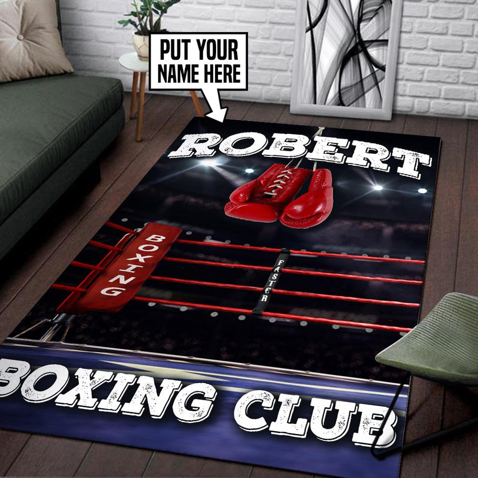 Personalized Boxing Club Rug 05698