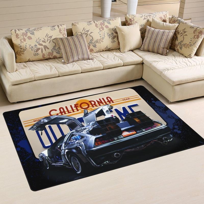 Btf Rug Back to the Future Marty Mcfly Delorean Dmc Bttf 02409