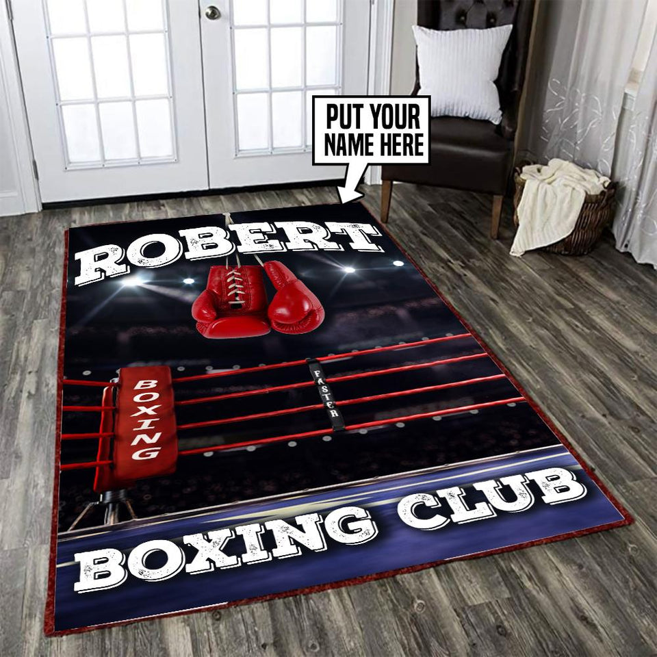 Personalized Boxing Club Rug 05698