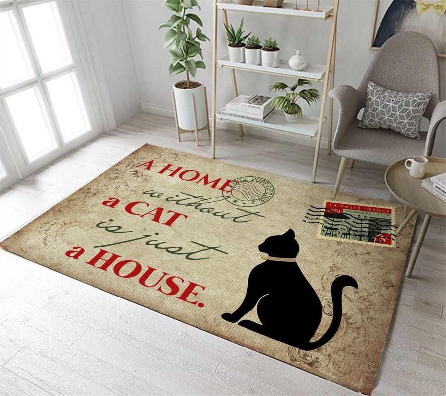 A Home Without a Cat is Just a House Rug 06014