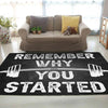 Fitness Remember Why You Started Rug 06669