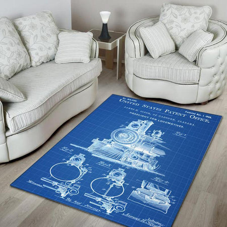 Locomotive Rug Steam Locolotive 04843