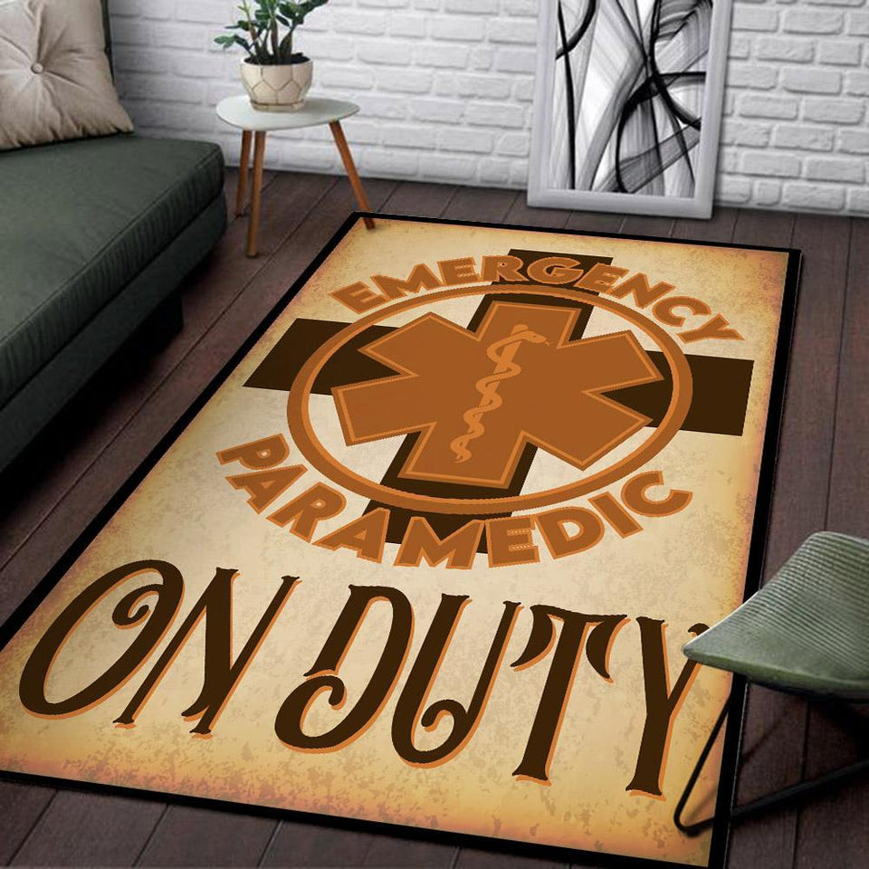 Emergency Paramedic on Duty Rug 06004
