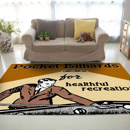 Pocket Billiards for Healthfull Recreation Rug 06934