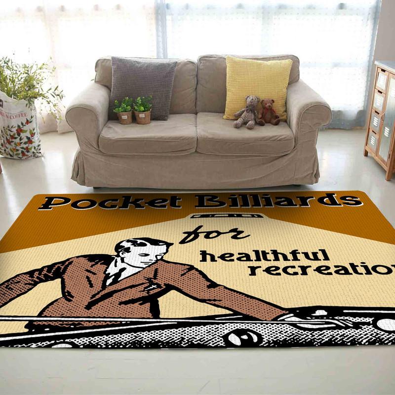 Pocket Billiards for Healthfull Recreation Rug 06934