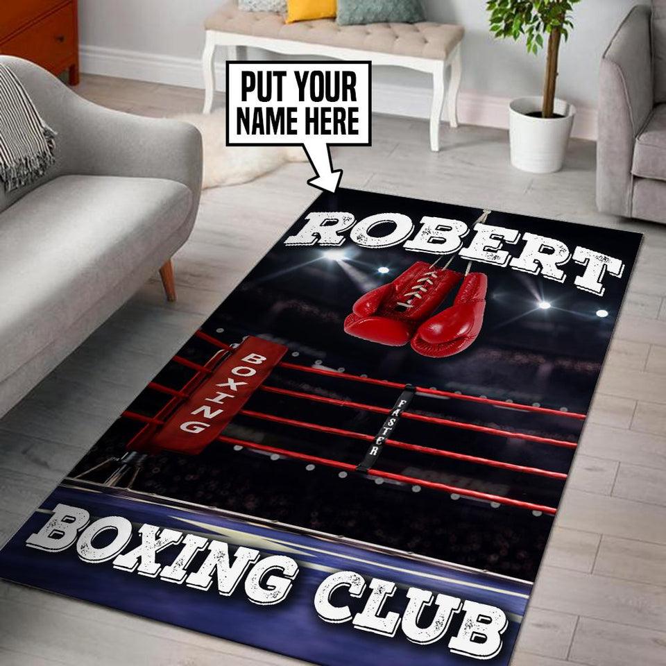 Personalized Boxing Club Rug 05698