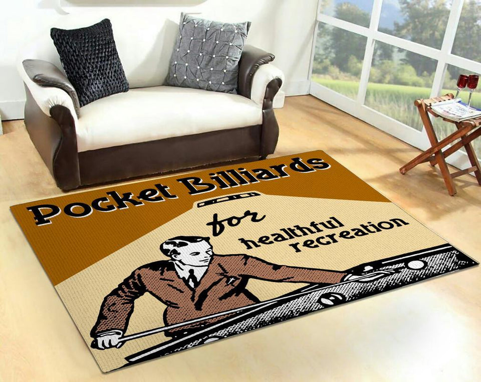 Pocket Billiards for Healthfull Recreation Rug 06934
