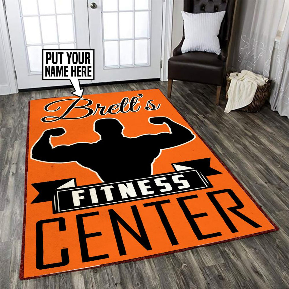 Personalized Fitness Center Rug 06470