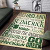 St Patrick Celtic Shamrock Rug 06727