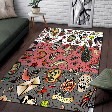Skull Rug 06467