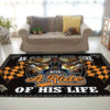 Old Biker Lives Here With the Ride of His Life Rug 05902
