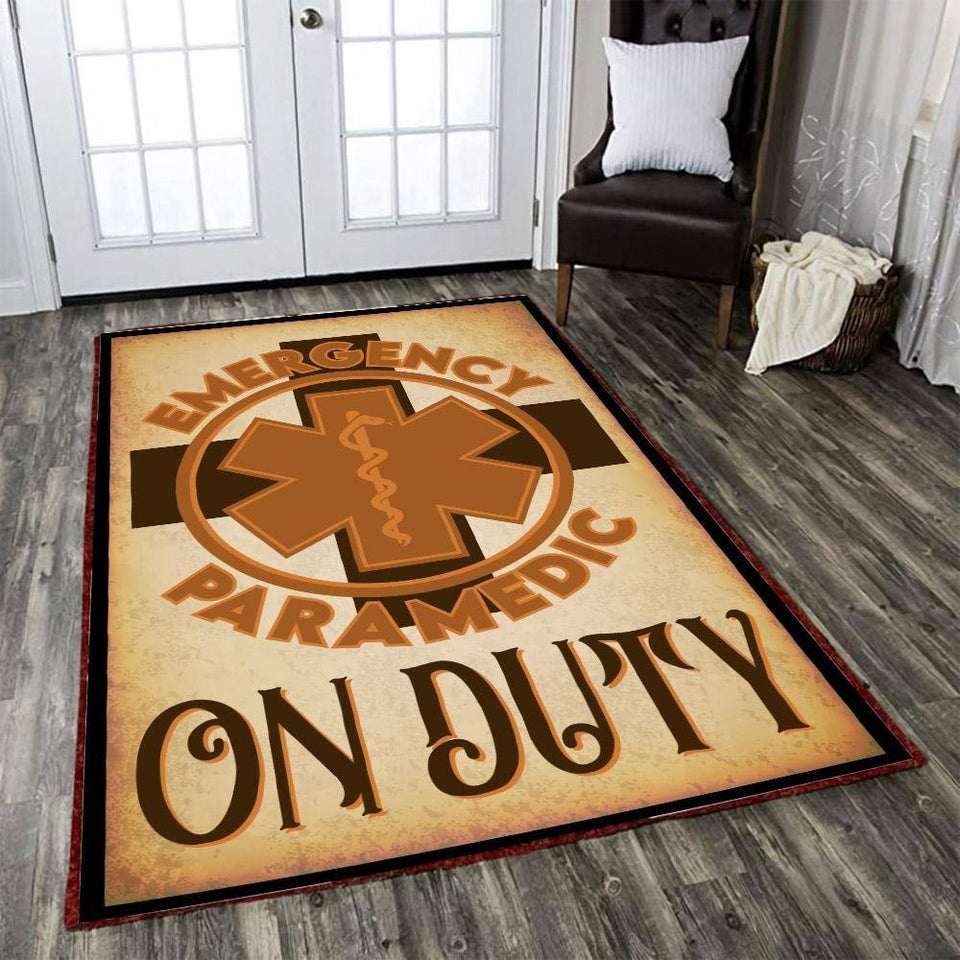 Emergency Paramedic on Duty Rug 06004
