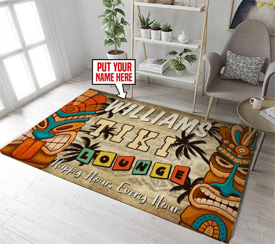 Personalized Tiki Bar Rug 05883