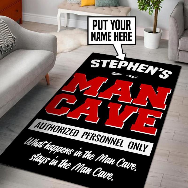 Personalized Man Cave Rug 06456