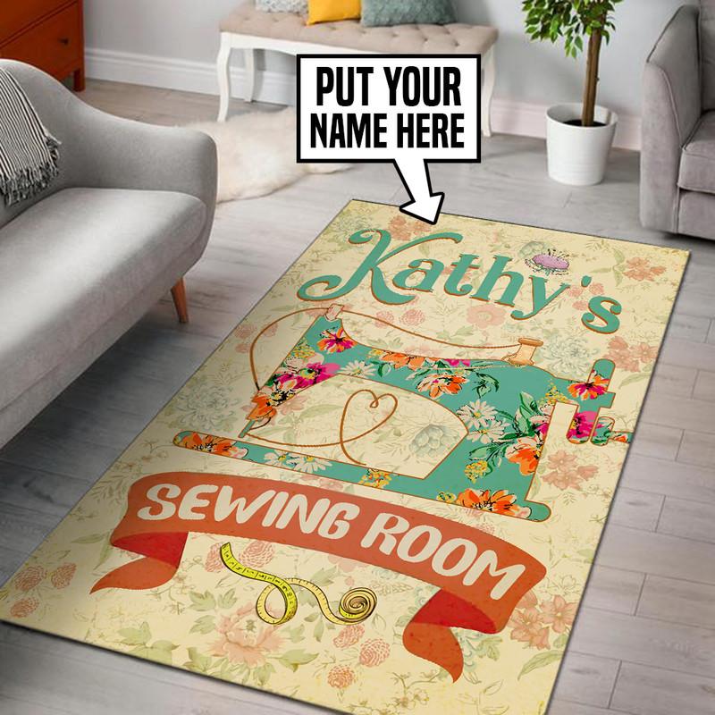 Personalized Sewing Room Rug 05360