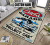 Personalized Garage Home of the Famous Project Car Rug 06965