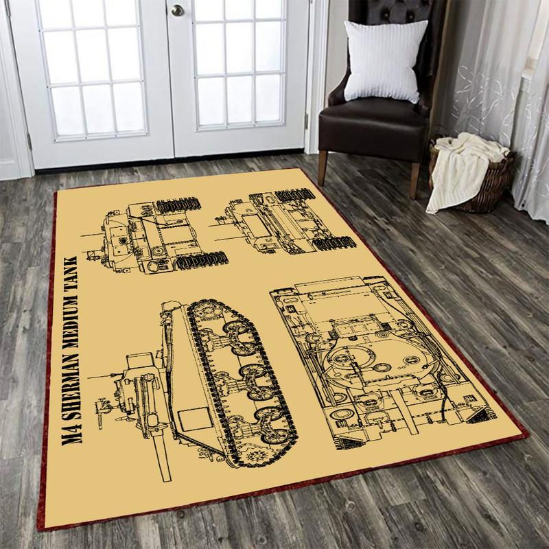 Sherman Rug M4 Sheman Tank 04887