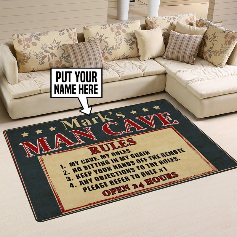 Personalized Man Cave Rug 05444