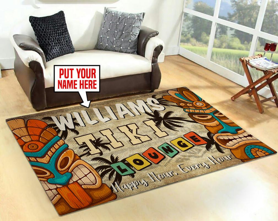Personalized Tiki Bar Rug 05883