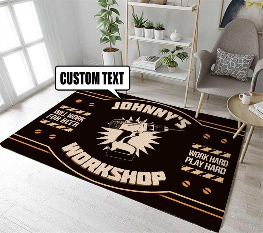 Personalized Man Cave Rug 06860